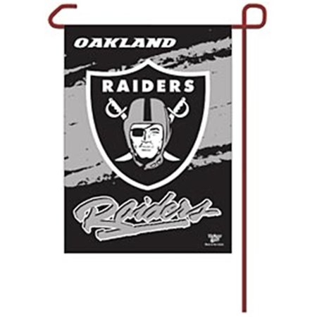 CASEYS Oakland Raiders Flag 12x18 Garden Style 2 Sided 3208508379